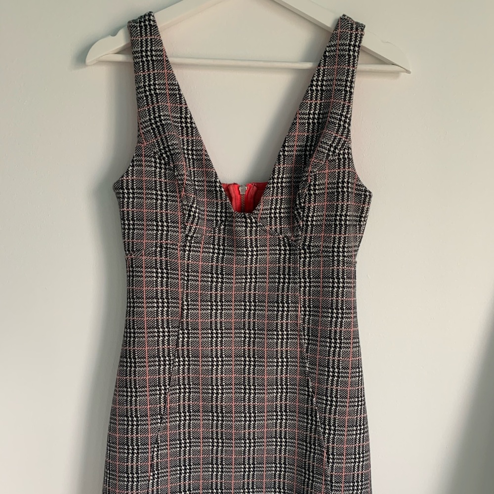 Topshop plaid mini dress⚡️